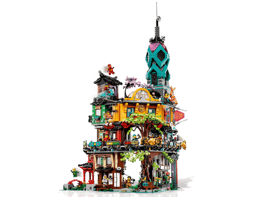 MOC NINJAGO City Gardens 71741 | 5682 el. + 19 Figurek