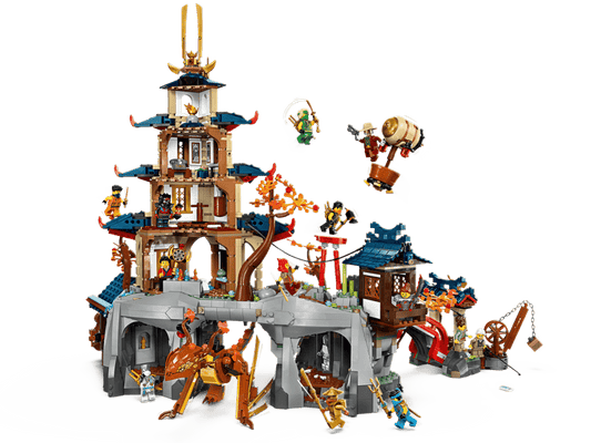 MOC NINJAGO Tournament Temple City 71814 | 3489 el. + 13 Figurek