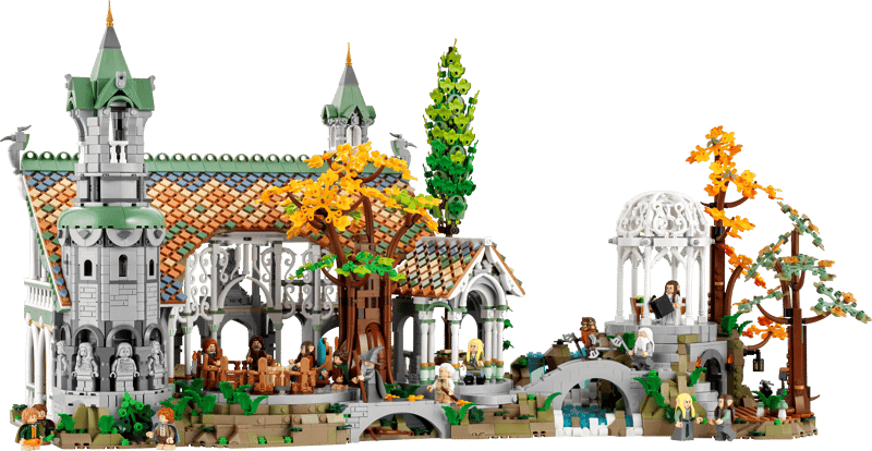 MOC The Lord of the Rings Rivendell 10316 | 6167 el. + 15 Figurek