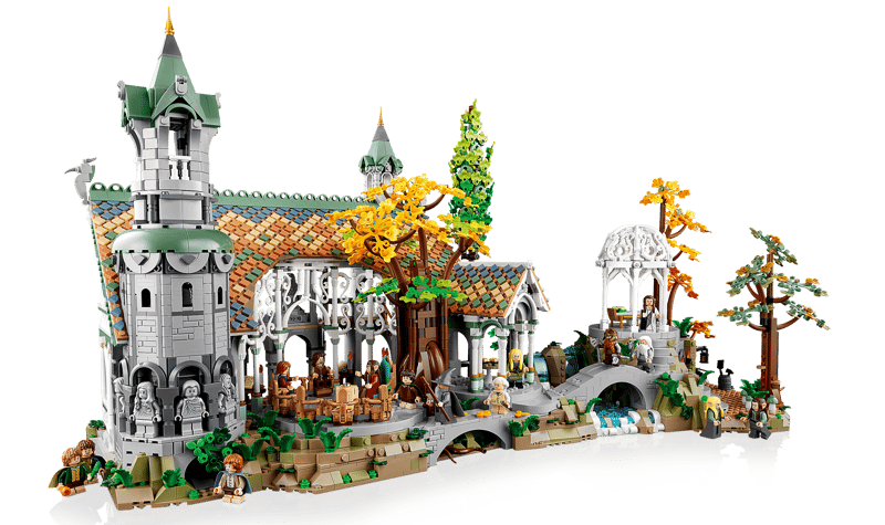 MOC The Lord of the Rings Rivendell 10316 | 6167 el. + 15 Figurek