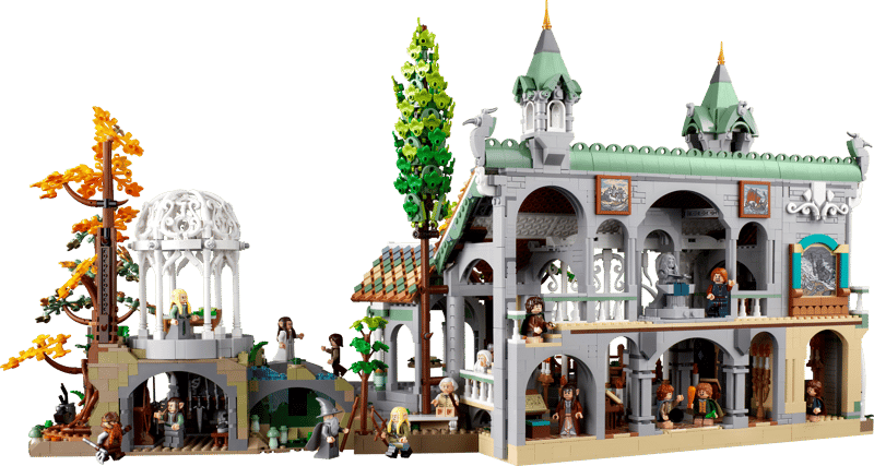 MOC The Lord of the Rings Rivendell 10316 | 6167 el. + 15 Figurek