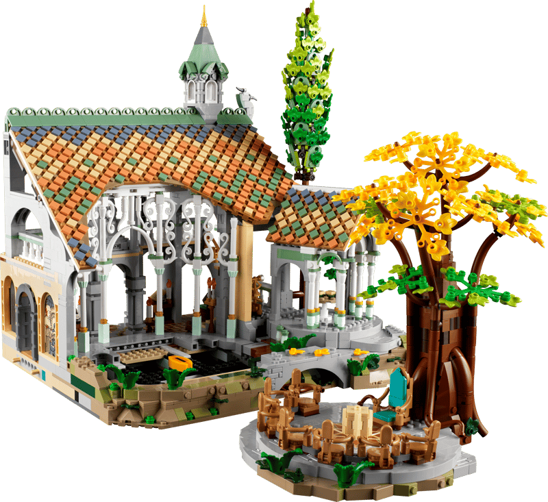 MOC The Lord of the Rings Rivendell 10316 | 6167 el. + 15 Figurek