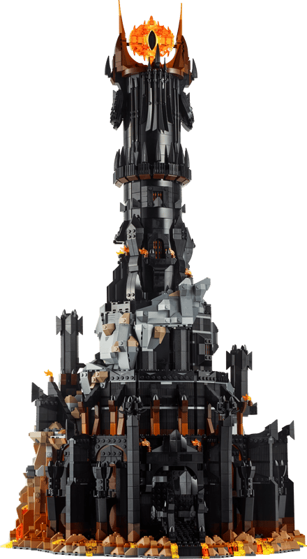 MOC The LOTR Barad-dûr 10333 | 5471 el. + 10 Figurek