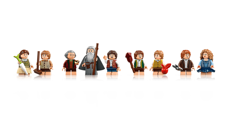 MOC The Lord of the Rings The Shire 10354 | 2779 el. + 9 Figurek