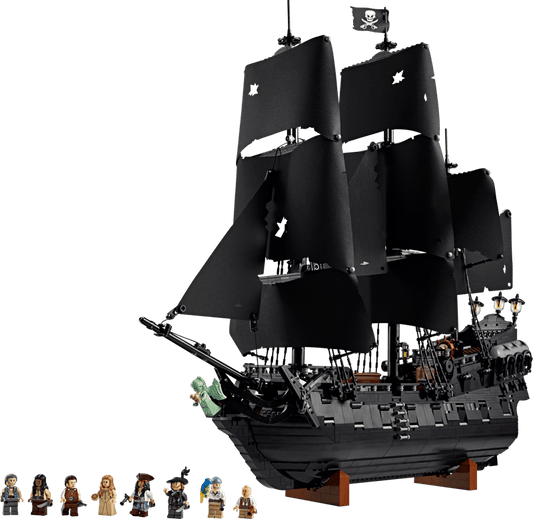 MOC Pirates of the Caribbean Statek Piracki Kapitana Jacka Sparrowa – Czarna Perła 10365 | 2862 elementów + 8 Figurek