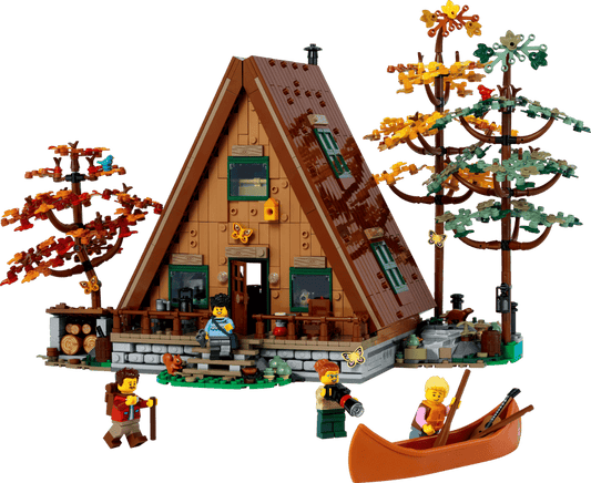 MOC Ideas A-Frame Cabin 21338 | 2082 el. + 4 Figurki