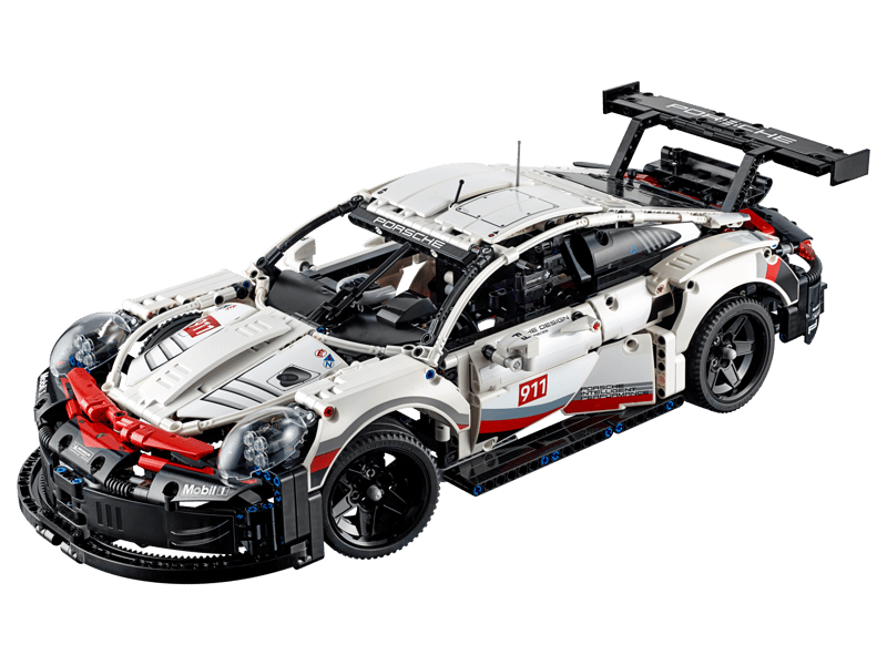 MOC Technic Wyścigowe Porsche 911 RSR 42096 | 1580 elementów