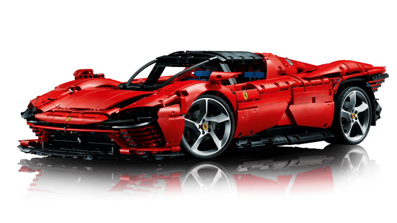 MOC Technic Ferrari Daytona SP3 42143 | 3778 el. + 0 Figurek