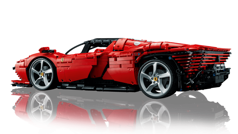 MOC Technic Ferrari Daytona SP3 42143 | 3778 el. + 0 Figurek