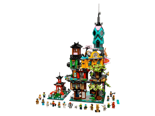 MOC NINJAGO City Gardens 71741 | 5682 el. + 19 Figurek