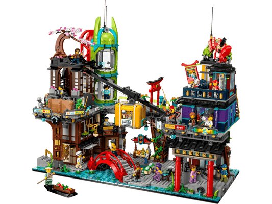 MOC NINJAGO City Markets 71799 | 6163 el. + 22 Figurki