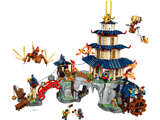 MOC NINJAGO Tournament Temple City 71814 | 3489 el. + 13 Figurek