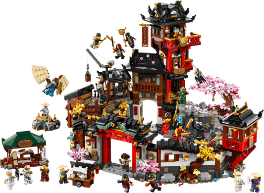 MOC NINJAGO The Old Town - 15th Anniversary 71861 | 4851 el. + 23 Figurki