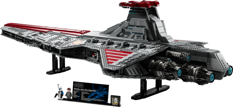 "MOC" Star Wars Venator (75367) | 5374 el. + 2 Figurki
