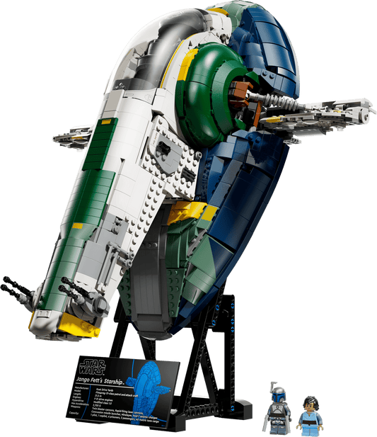 MOC Star Wars Jango Fett's Starship 75409 | 2970 elementów + 2 Figurki