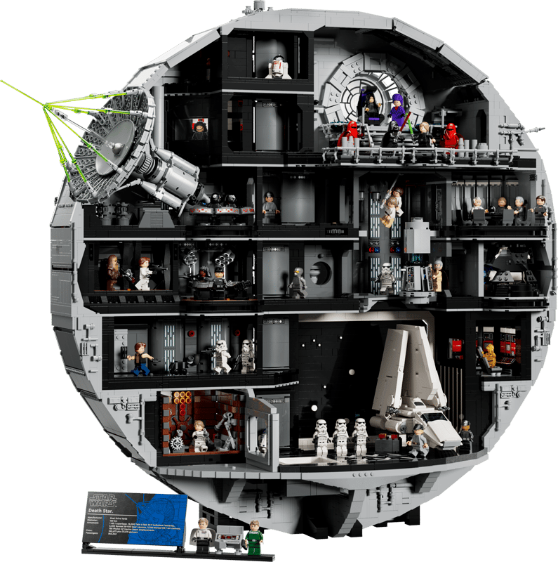 MOC Star Wars Death Star 75159 | 9023 el. + 37 Figurek