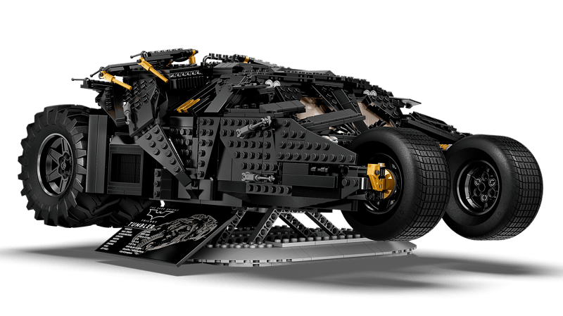 MOC DC Batman Batmobile Tumbler 76240 | 2049 el. + 2 Figurki