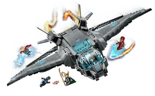 MOC Marvel Avengers Quinjet 76248 | 795 el. + 5 Figurek
