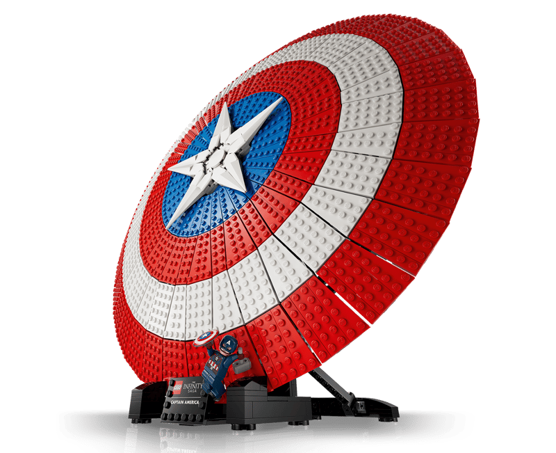 MOC Marvel Captain America's Shield 76262 | 3128 el. + 1 Figurka