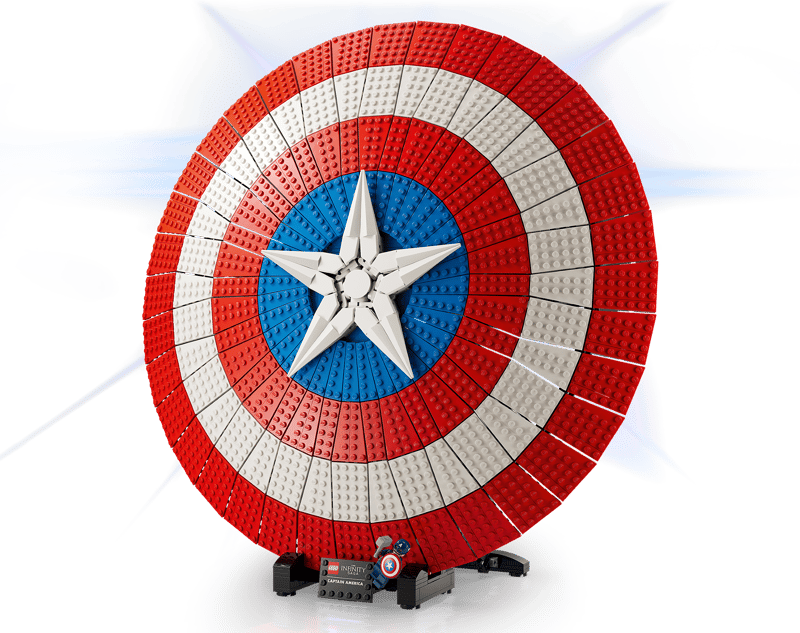MOC Marvel Captain America's Shield 76262 | 3128 el. + 1 Figurka