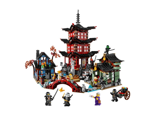 MOC NINJAGO Świątynia Airjitzu 70751 | 2028 elementów + 12 Figurek
