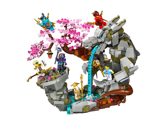 MOC NINJAGO Świątynia Smoczego Kamienia 71819 | 1212 elementów + 6 Figurek